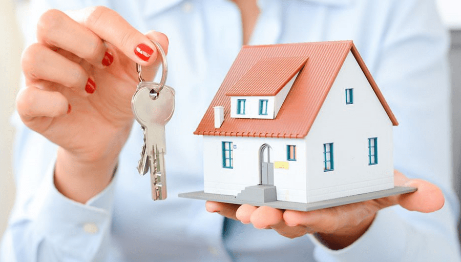 Property professional using a PropTech platform inside a development